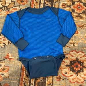 Adorable Patagonia long sleeve Capilene Onesie